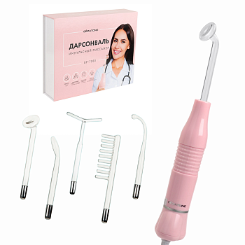 Аппарат для дарсонвализации Gezatone BP-7000 для лица и тела, 5 насадок