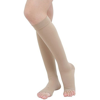 Гольфы компрессионные Sigvaris Top Fine/Essential classical 1, арт. TFS1/ECL1, открытый носок, длинн