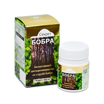 Секрет бобра Биоактивный дигидрокверцетин со струёй бобра (для здоровья сосудов)