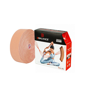 Тейп кинезио BBTape, 5см х 32м, бежевый