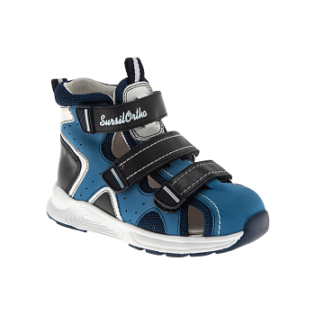 Сандалии закрытые стабилизирующие SursilOrtho, арт. 15-344, синий/белый