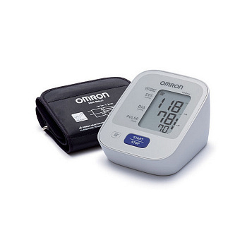 Тонометр автоматический на плечо Omron M2 Basic, с адаптером, манжета универсальная (M-L)