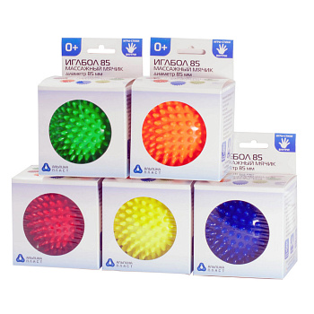 Мяч массажный Альпина Пласт Иглбол 65 мм, ПВХ