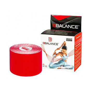 Тейп кинезио BBTape, 5см х 5м, красный