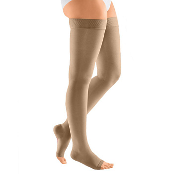 Чулки компрессионные Medi mediven plus, арт. 200, открытый носок, длинные  72-83 см