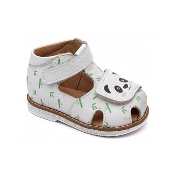 Сандалии закрытые Тапибу Хобби, арт. FT-26021.21-OL03O.03, белый/панда