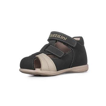 Сандалии закрытые Bottilini, арт. SO-360(3), серый