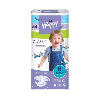 Подгузники детские Bella baby Happy Junior Extra, 54 шт./уп., вес 16+ кг