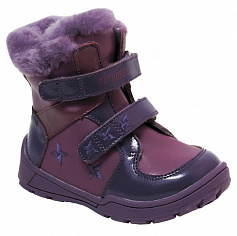 Ботинки зимние Ортобум, арт. 63295-20, фиолетовый/розовый (SALE)