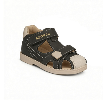 Сандалии закрытые Bottilini, арт. SO-096(29), темно-серый (NEW)