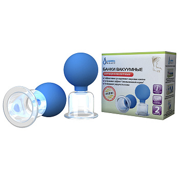 Банки вакуумные антицеллюлитные Альпина Пласт, арт. БВ-01-АП-1, стекло