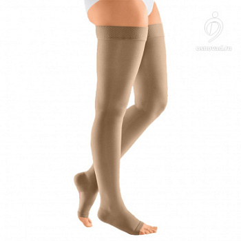 Чулки компрессионные Medi mediven plus, арт. 199W, открытый носок, короткие  62-71 см