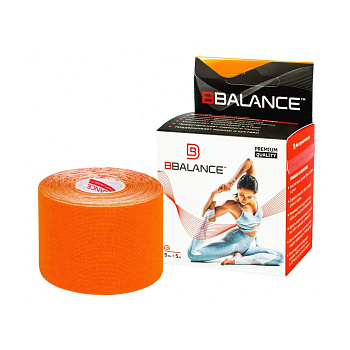 Тейп кинезио BBTape, 5см х 5м, оранжевый