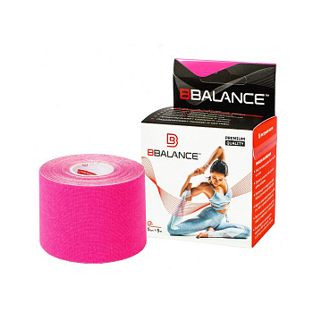 Тейп кинезио BBTape, 5см х 5м, розовый