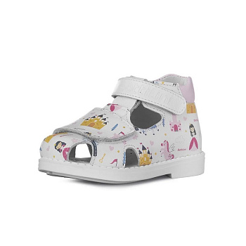 Сандалии закрытые Bottilini, арт. SO-247(55), белый замок