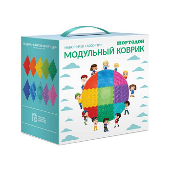 Коврик массажный модульный ОРТОДОН набор Ассорти