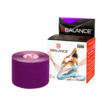 Тейп кинезио BBTape, 5см х 5м, фиолетовый