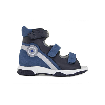 Сандалии открытые стабилизирующие Ортобум, арт. 71057-11, электро-сапфир (NEW)