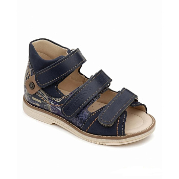 Сандалии открытые Тапибу Лен, арт. FT-26028.25-OL08O.01, синий/скорость NEW