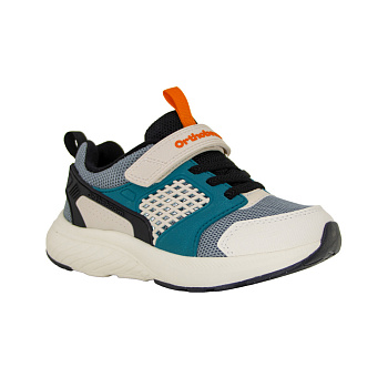 Кроссовки  Ортобум, арт. 37054-05, серо-синий с бежевым NEW