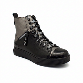 Ботинки демисезонные женские Ricoss, арт. 84-51-2-521/014, серебристо-черный