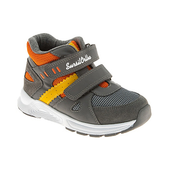 Ботинки демисезонные SursilOrtho, арт. 65-167-2, серый/жёлтый (SALE)