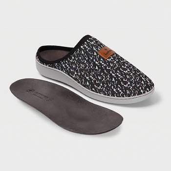 Тапочки LUOMMA, арт. LM-803.005, черно-белый с принтом