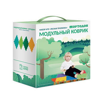 Коврик массажный модульный ОРТОДОН набор Лесная тропинка