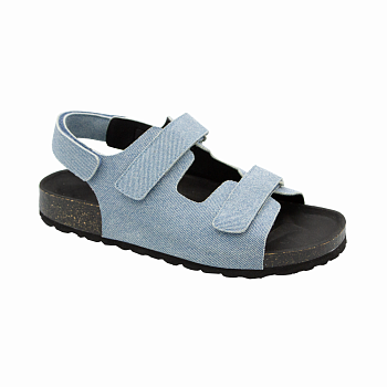 Сандалии женские Ortmann Lenda, арт. 7.10.2, голубой джинс (SALE)