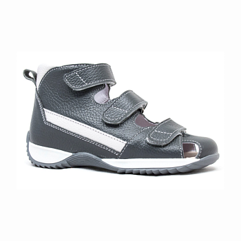 Сандалии закрытые Орфея, арт. Б3-201-041-043-1, серый (SALE)