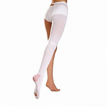 Чулки с застежкой на талии противоэмболические Venoteks hospital, арт. 1A211