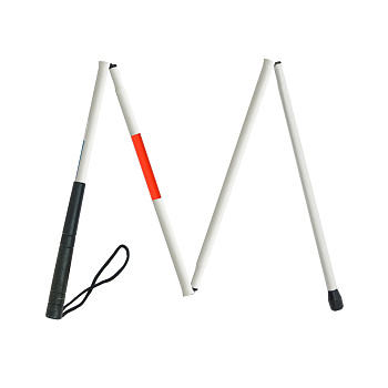 Трость для слабовидящих алюминиевая C Comfort, пластиковая ручка