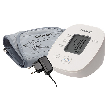Тонометр автоматический на плечо Omron M1 Basic, с адаптером, манжета стандартная (M)