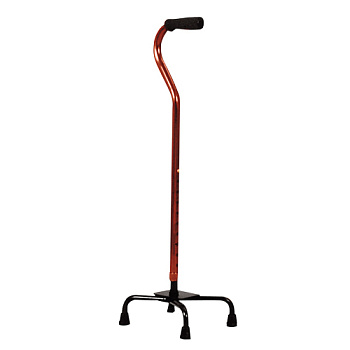 Трость 4-х опорная алюминиевая Bronigen, арт.BQC-300, мягкая ручка