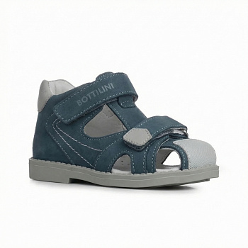 Сандалии закрытые Bottilini, арт. SO-096(26), джинс (NEW)